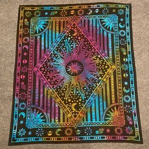 rainbow wall tapestry